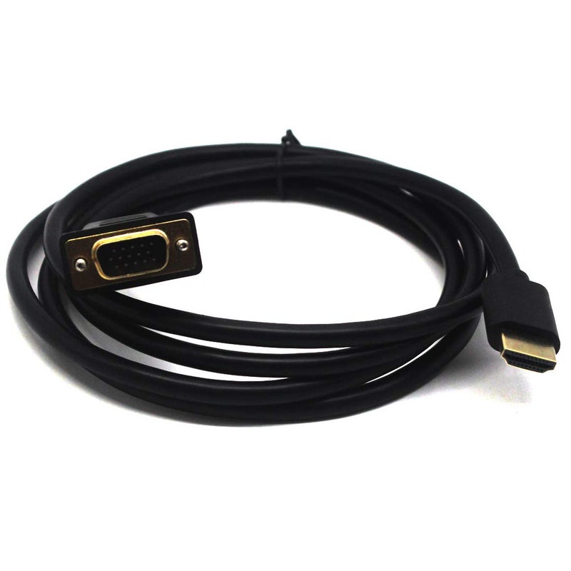 LOKEKE كابل LOKEKE HDMI إلى VGA مع IC، موصل HDMI ذكر مطلي بالذهب 1080P إلى موصل VGA ذكر مدعوم بدقة 4K، بدون نقل صوت (9.84 قدم، 3 متر) - Image 3